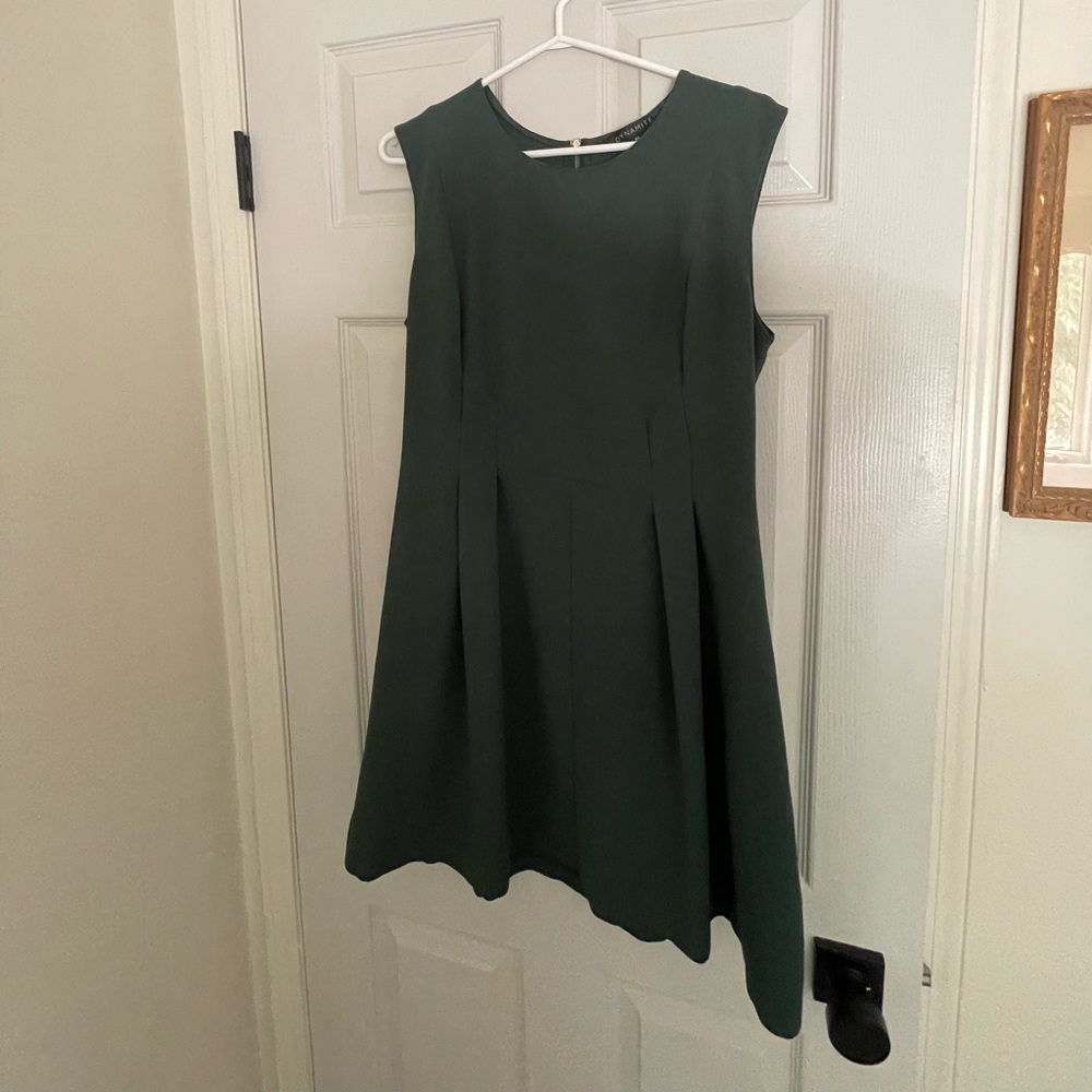 Dynamite Dark Green sleeveless Skater Dress